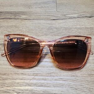 Pink Cat-Eye Oversized Sunglasses